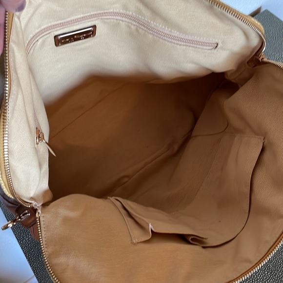 NWOT - SALVATORE FERRAGAMO Yellow/Brown Woven Raffia and Leather Gancio Satchel - Picture 8 of 12